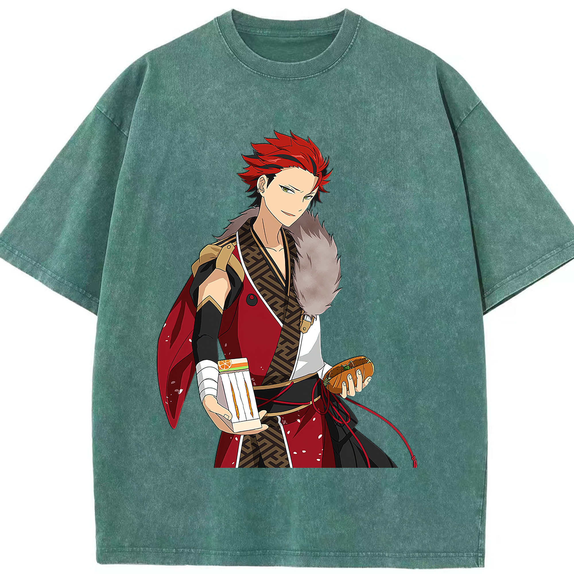 （画像用） あんさんぶるスターズ! Ensemble Stars 綿100% ヴィンテージ風 半袖Tシャツ（フロントプリント）